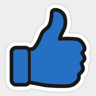 L’authentique Pouce Bleu ! The Real YouTube Thumb up ! Sticker